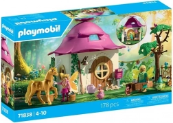 Playmobil Princess Magic przytulny domek wróżek ze złotym jednorożcem