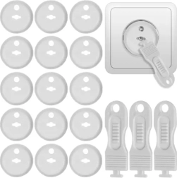 Bezpieczeństwo osłony gniazd białe