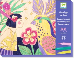 DJECO Malowanie na drewnie Sweet Girls