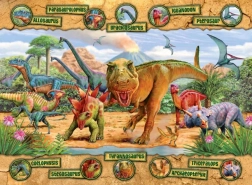 Puzzle Dinozaury XXL 100 elementów