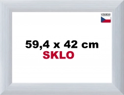 Aluminiowa rama do puzzli 59,4 x 42 cm - srebrna