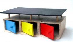 drewniany garaż na 3 auta