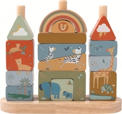 2kids toys safari nakładane drewniane klocki
