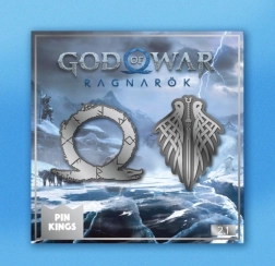 Przypinki God of War Ragnarok – zestaw 2 metalowych odznak
