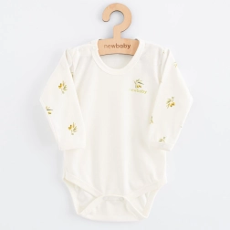 Niemowlęce body z długim rękawem z bawełny organicznej NEW BABY Oliwki, rozm. 74 (6–9 mies.)