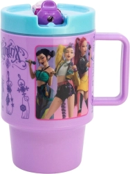 Duży plastikowy kubek z ustnikiem 530 ml K-pop: łowczynie demonów - 1 szt.
