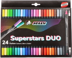 Flamastry dwustronne Next Gen, 24 kolorów