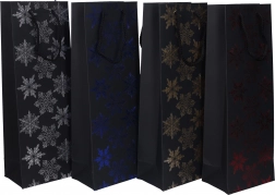 Torba na butelkę świąteczną