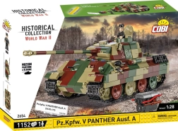 Zestaw czołgu Panther Ausf. A 1:28 od COBI – 1152 elementy