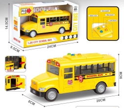 Autobus szkolny ze światłem i dźwiękiem 1:20
