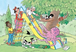 JUMBO puzzle Śliska zjeżdżalnia dla dzieci - 150 elementów