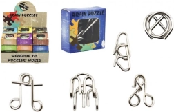 metalowa układanka logiczna mix w pudełku 5 × 5 cm