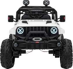 Dziecięcy elektryczny wóz terenowy Speed biały
