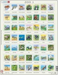 LARSEN puzzle zwierzęta świata – 49 elementów