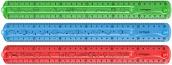 Elastyczna linijka KEYROAD Flexi 30 cm, transparentna