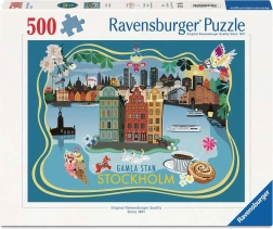 Puzzle Ravensburger Stare Miasto, Sztokholm 500 elementów