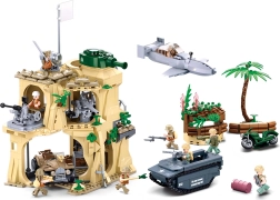 Sluban Army WW2 bitwa o Iwo Jimę zestaw konstrukcyjny