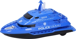 Łódź z efektami na napędzie bezwładnościowym niebieska