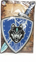 Piankowy miecz i tarcza lis dla dzieci