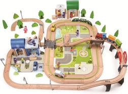 2Kids Toys drewniana kolejka Miasto i wieś 200 elementów