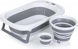 Składana wanienka z akcesoriami Grey od Chipolino