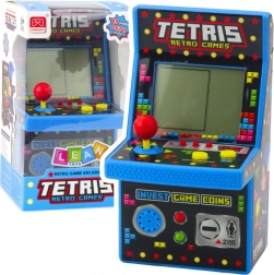 Mini automat do gier Retro Tetris niebieski