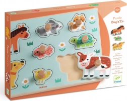 DJECO układanka wpuszczana zwierzęta z farmy