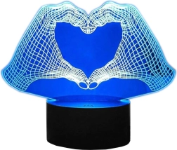 Zd98c ręczne 3D LED nocne światło