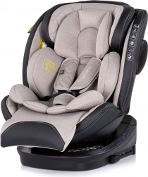 Fotelik samochodowy dla dzieci Chipolino Hypnotic i-Size 40–150 cm z Isofix i obrotową bazą 360° – Tiramisu