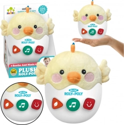 Interaktywne chwiejące się kurczątko ze światłami i dźwiękami żółte