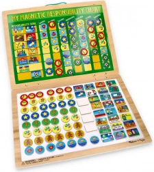 Magnetyczna tablica odpowiedzialności dla dzieci