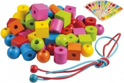 Detoa nawlekane drewniane koraliki dla najmłodszych