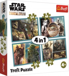Puzzle 4w1 MANDALORIAN i jego świat (35–70 elementów) TREFL