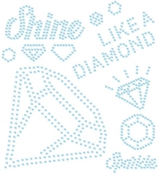 Naszywka termoprzylepna z cyrkoniami – zabłyśnij jak diament