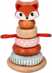 Wieża do układania z motywem lisa