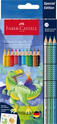 Kredki Faber-Castell Colour Grip Dinozaur 10+3