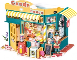 ROBOTIME ROLIFE cukiernia CANDY HOUSE – 3D miniaturowy domek DIY z oświetleniem LED