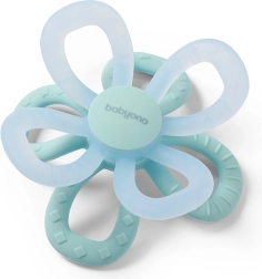 Silikonowy gryzak Flower – Niebieski