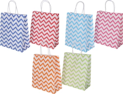 Papierowa torba prezentowa z kolorowym motywem