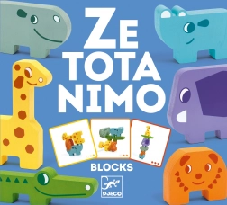 Puzzle klocki ze zwierzątkami z zoo od Djeco
