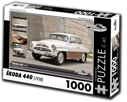 retro auta puzzle Škoda 440 (1958) 1000 elementów