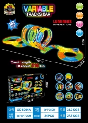 Wyścigowa świecąca autostrada VARIABLE 162 elementy