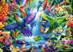 Puzzle 1000 elementów – kolibry w tropikach