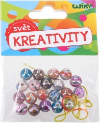 Kolorowe koraliki na sznurek