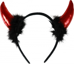 diabelskie rogi z piórami