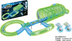 Tor wyścigowy świecący w ciemności, 85 elementów