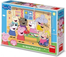 Puzzle Świnka Peppa Sklep MAXI 24 elementy