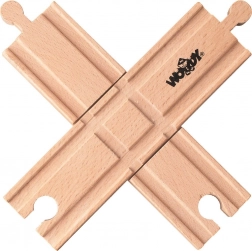 Skrzyżowanie kolejowe do drewnianych kolejek