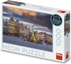 Neonowe puzzle Burza nad Antwerpią 1000 elementów