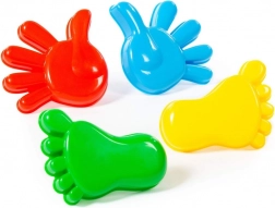 Zestaw foremek do piasku – dłonie i stopy, 4 szt.